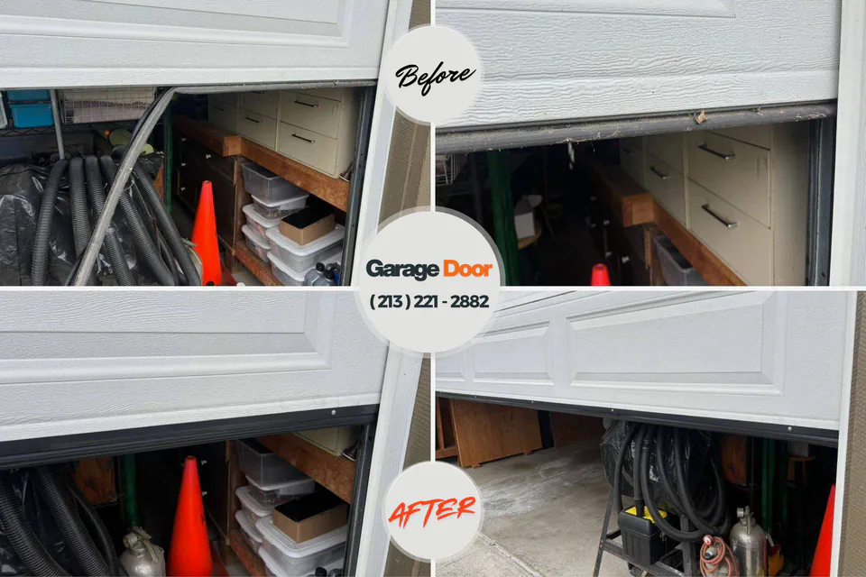 Before and after: Garage Door Installation & Replacement Wallis, TX